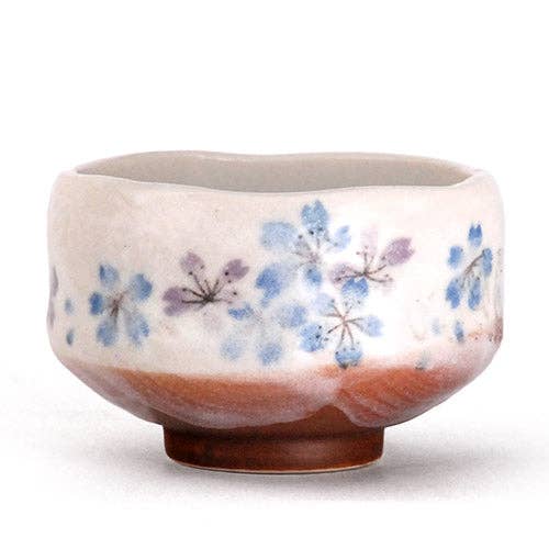 Blue Sakura Cherry Blossoms Mini Matcha Bowl