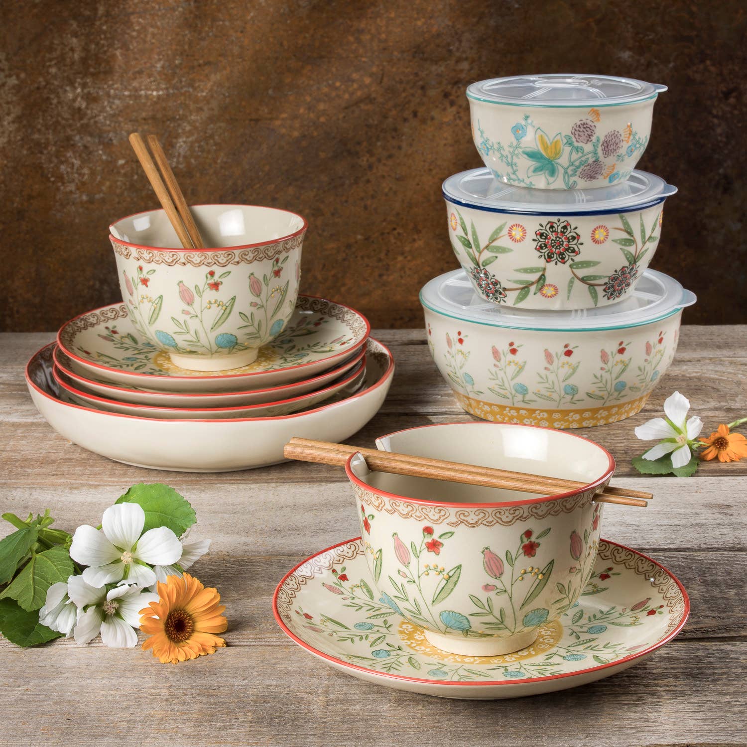 Ella Salad Plates Set