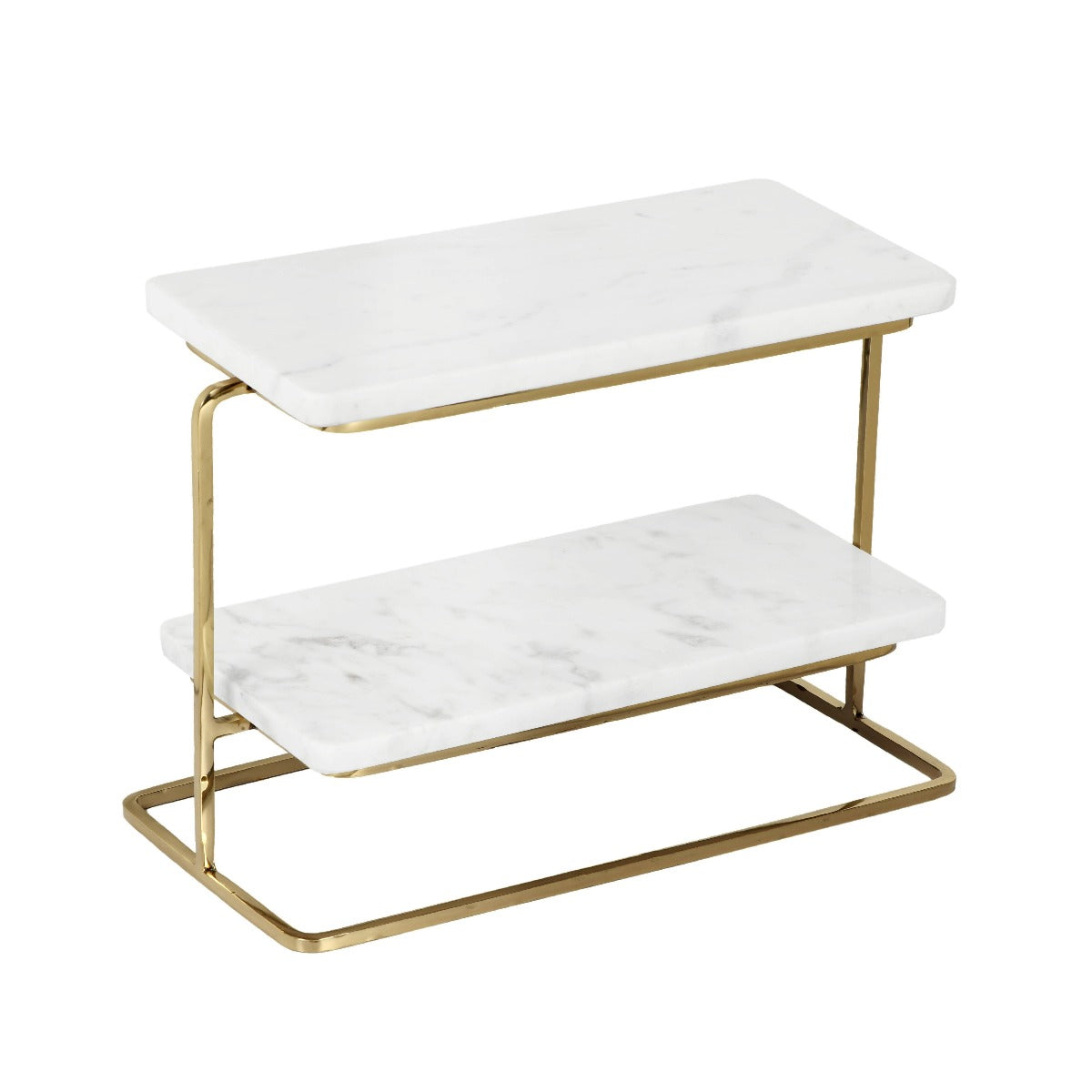Two Tiered Marble Stand