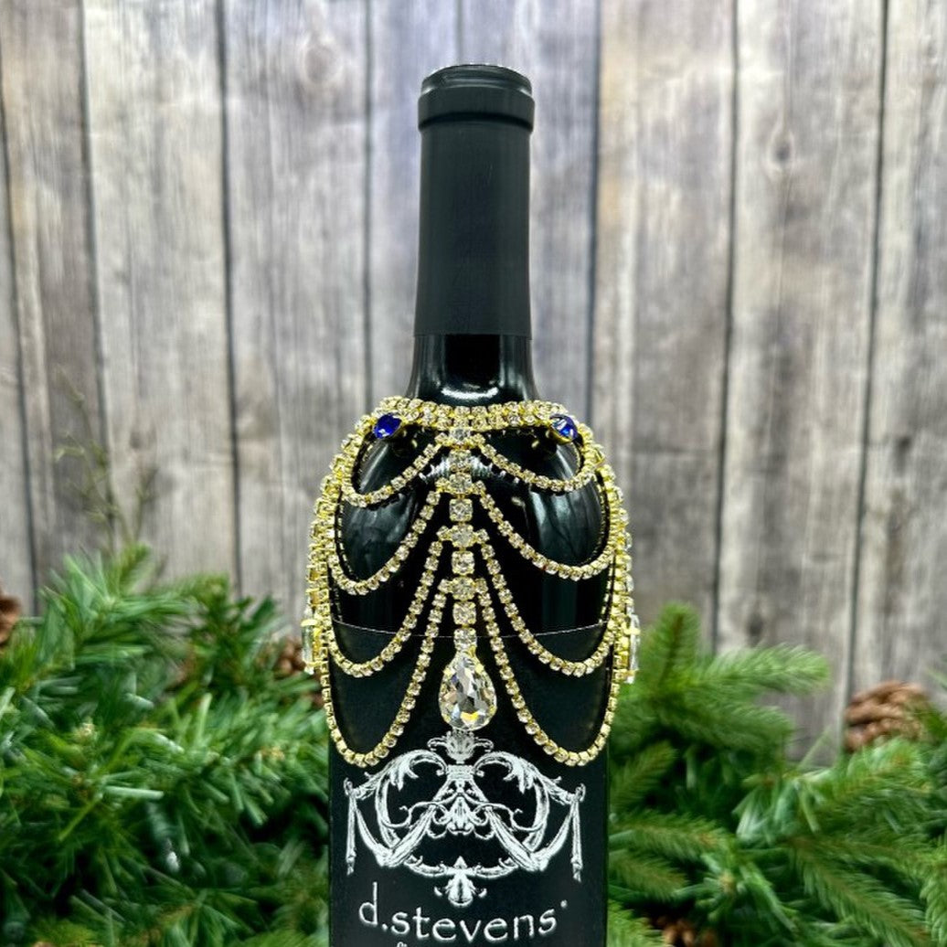 Crystal Jewel Chandalier Bottle Collar