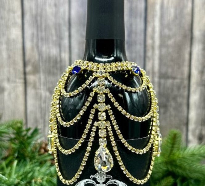 Crystal Jewel Chandalier Bottle Collar