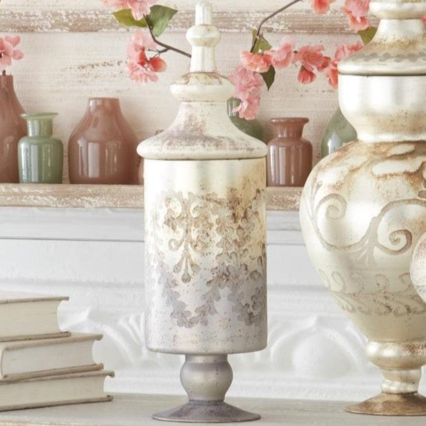 Etched Apothecary Jars