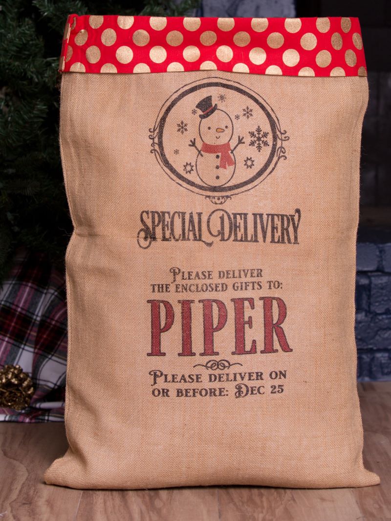 Large Santa Sack-Polka Dot