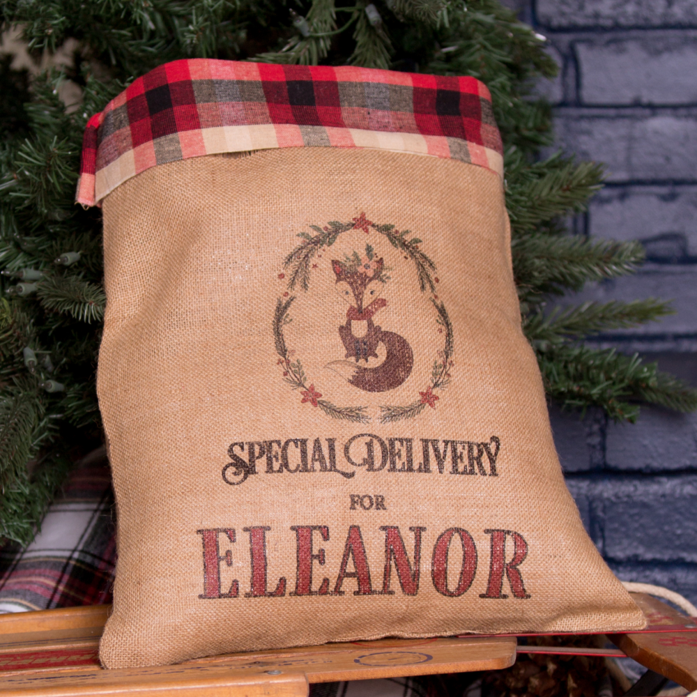 Medium Santa Sack-Plaid