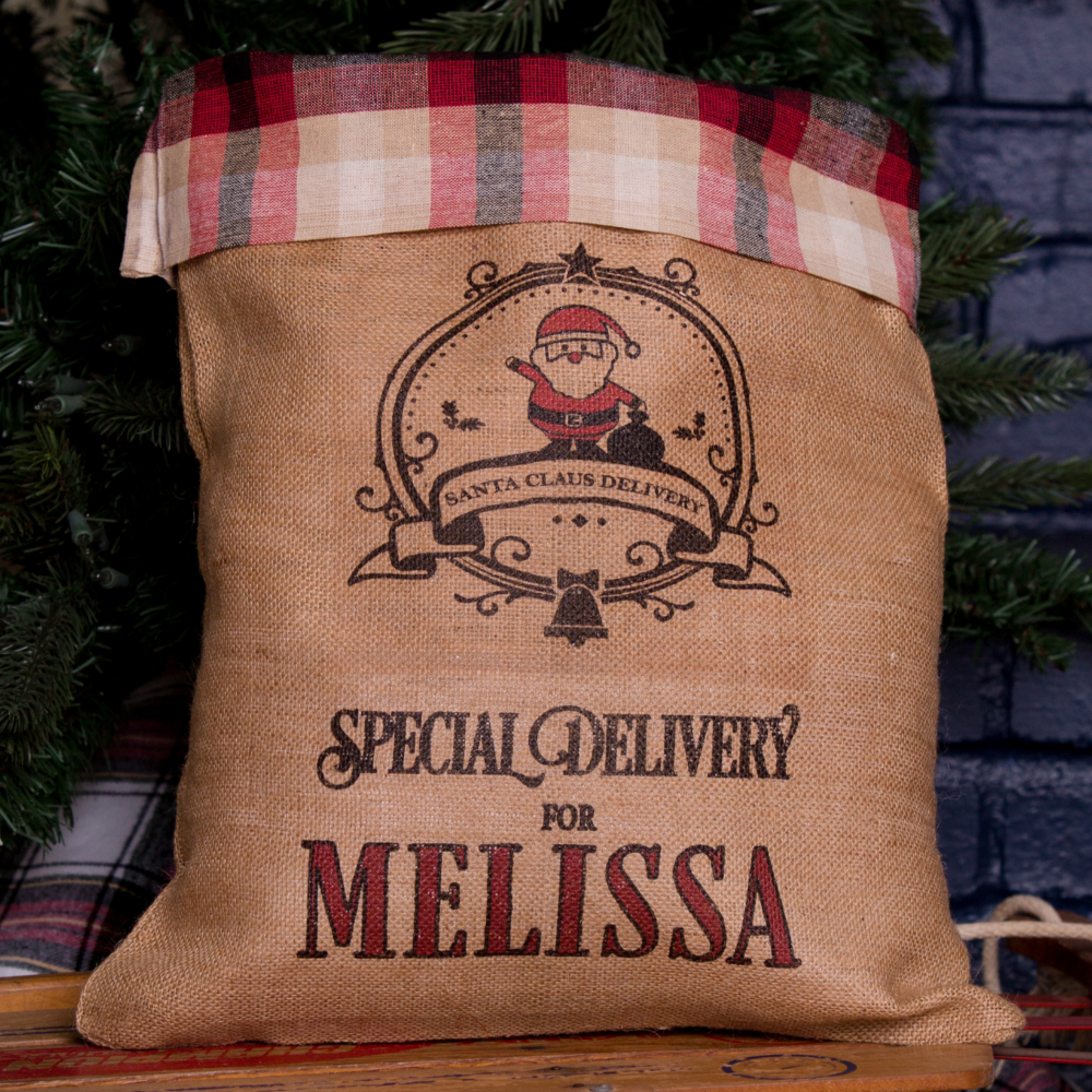 Medium Santa Sack-Plaid