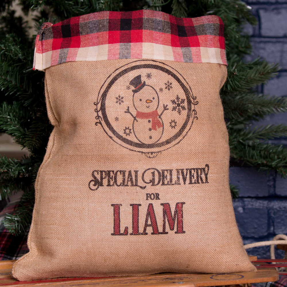 Medium Santa Sack-Plaid
