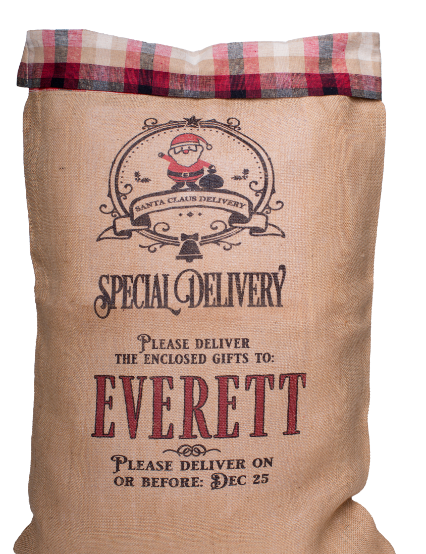 Large Santa Sack-Plaid