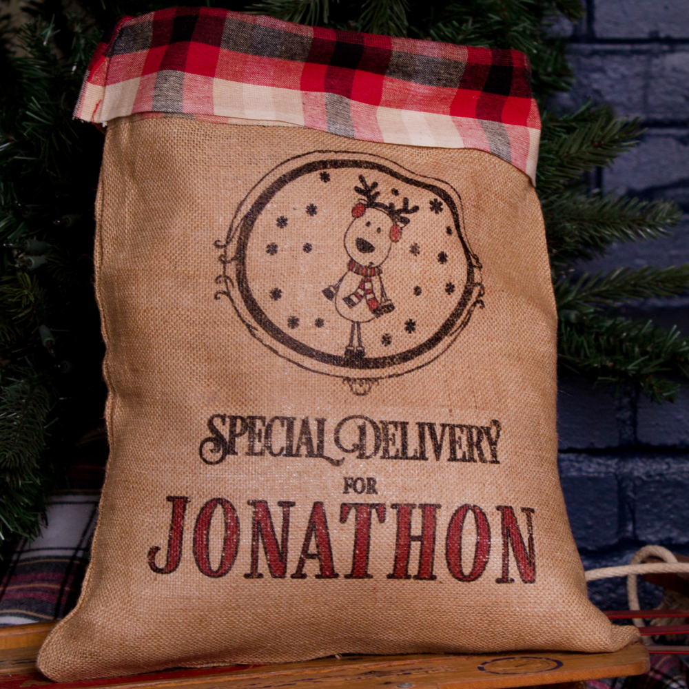 Medium Santa Sack-Plaid