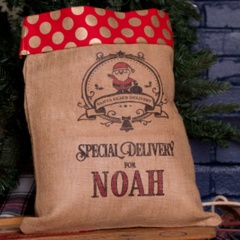 Medium Santa Sack-Polka