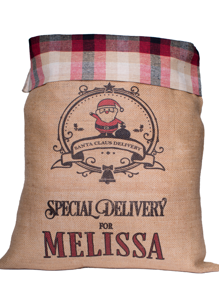 Medium Santa Sack-Plaid