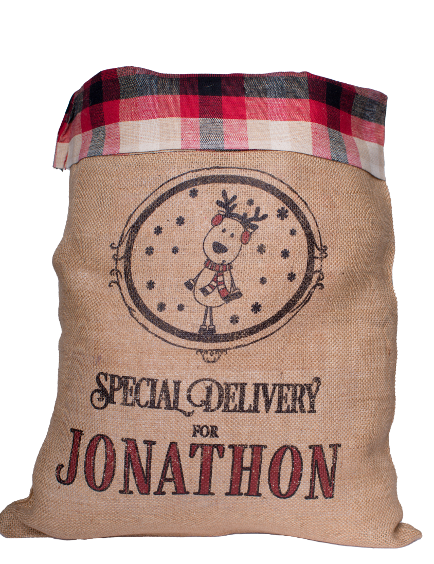 Medium Santa Sack-Plaid
