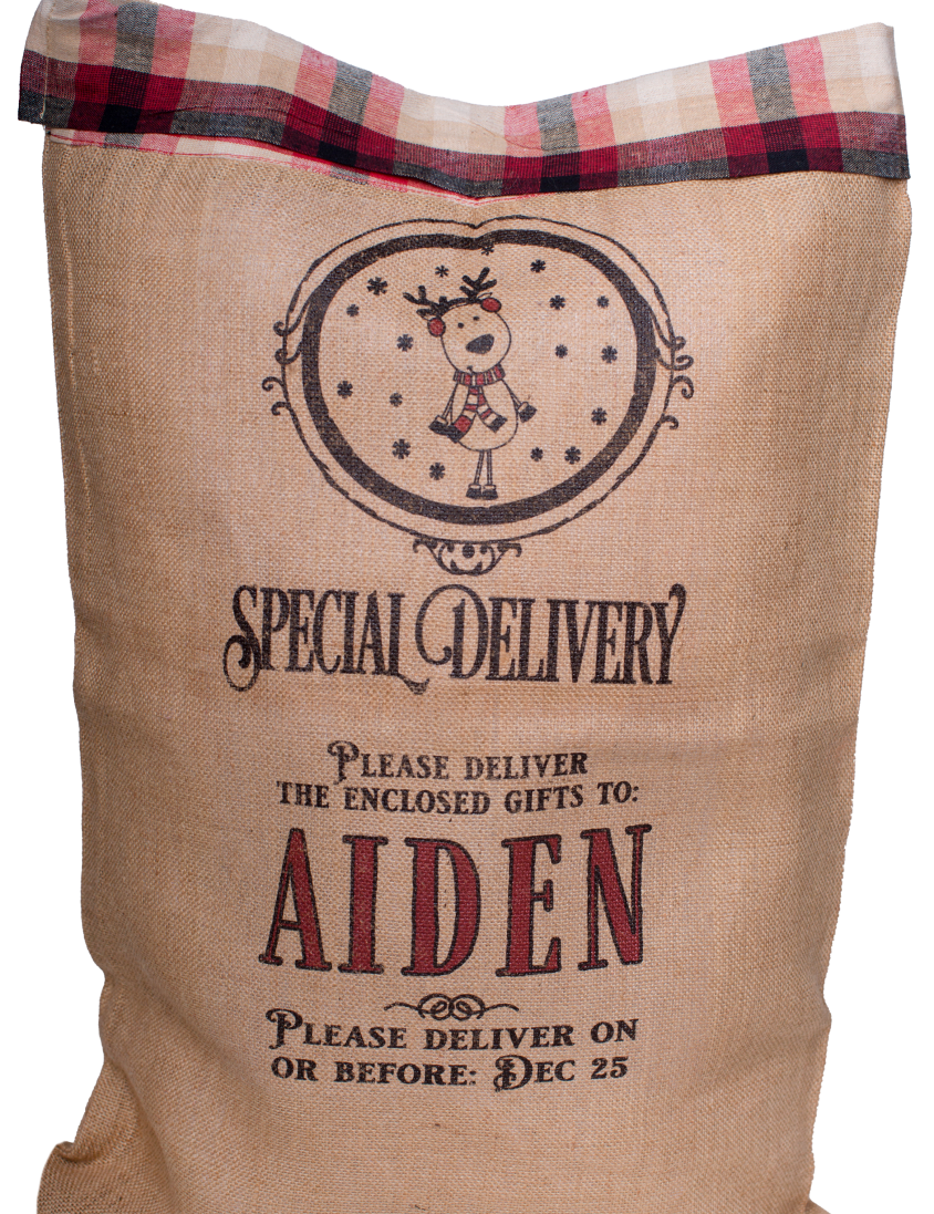 Large Santa Sack-Plaid