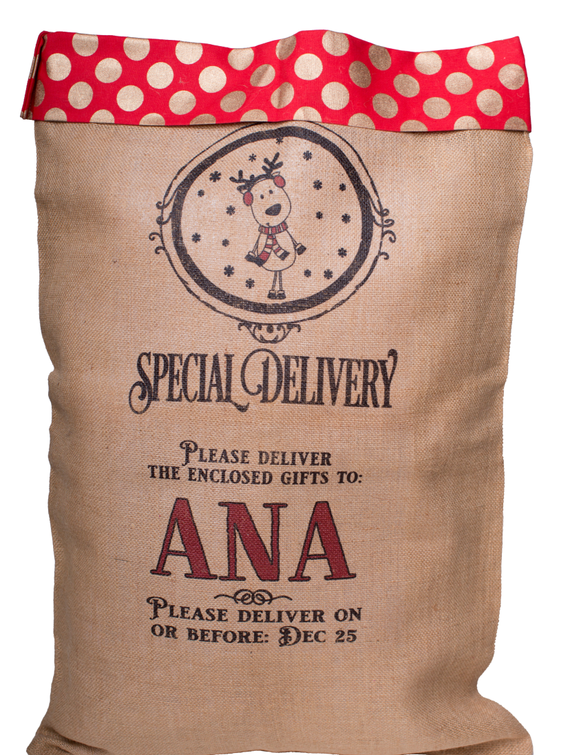 Large Santa Sack-Polka Dot