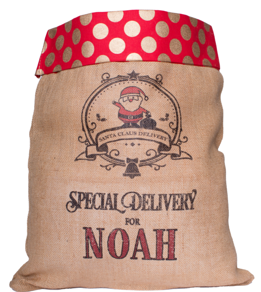 Medium Santa Sack-Polka Dot