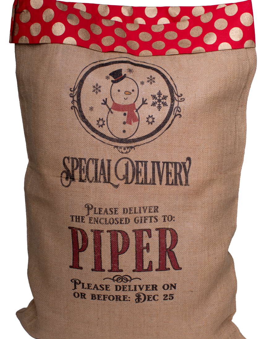Large Santa Sack-Polka Dot