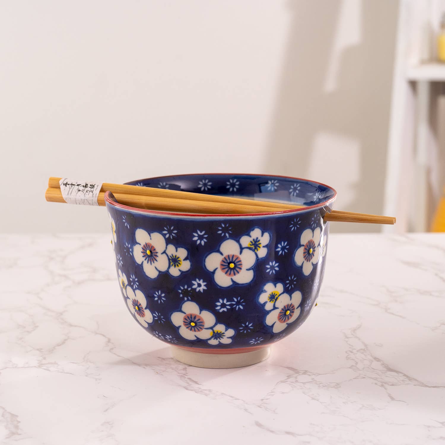 Ume Plum Bowl With Chopsticks Set
