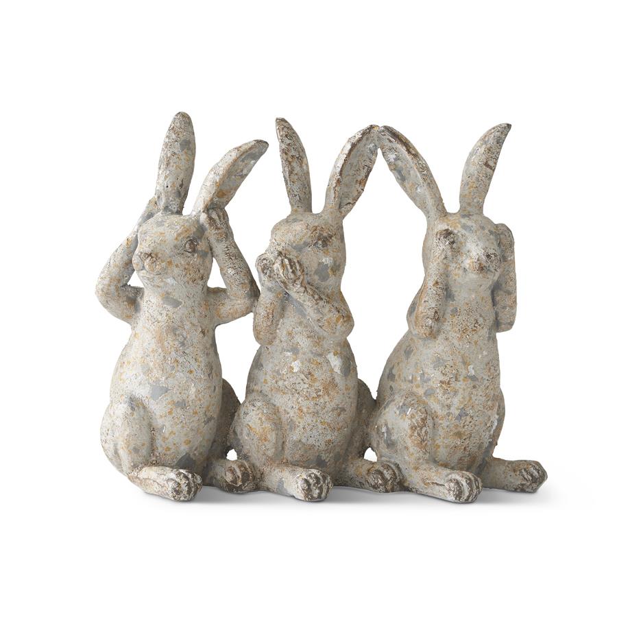 Three Bunny Figurine