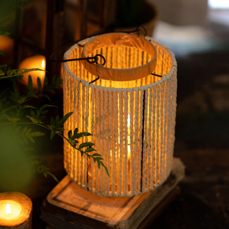 Rope Lantern Candle Holder