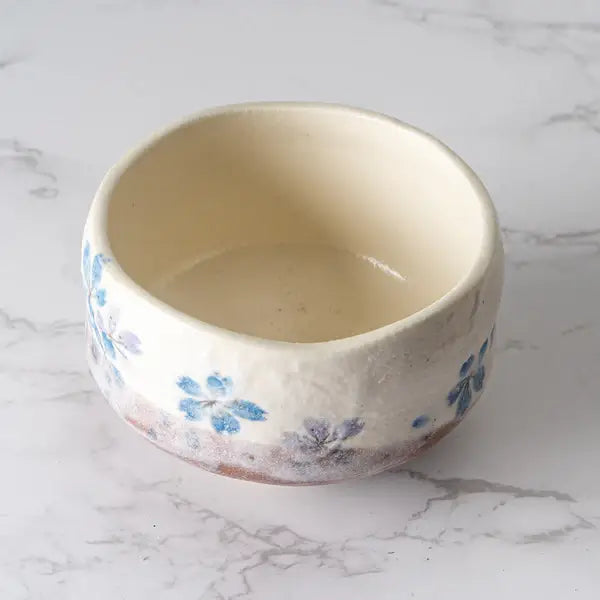 Blue Sakura Cherry Blossoms Mini Matcha Bowl