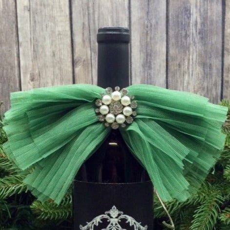 Cottage Chic Bow Bottle Topper