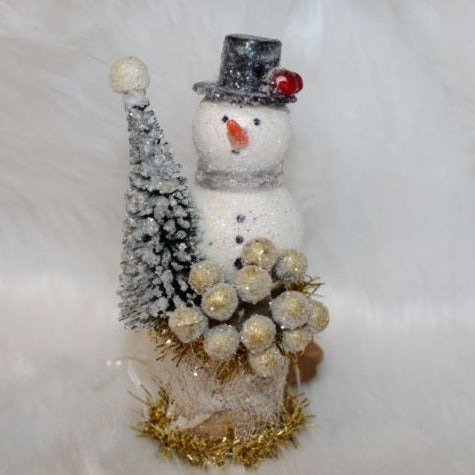 Golden Globe Snowman