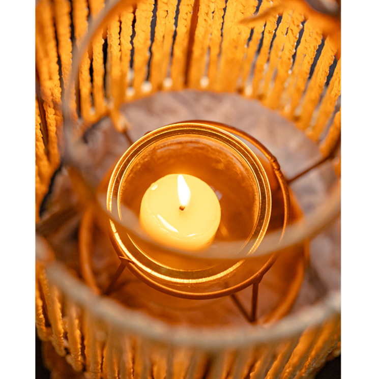 Rope Lantern Candle Holder