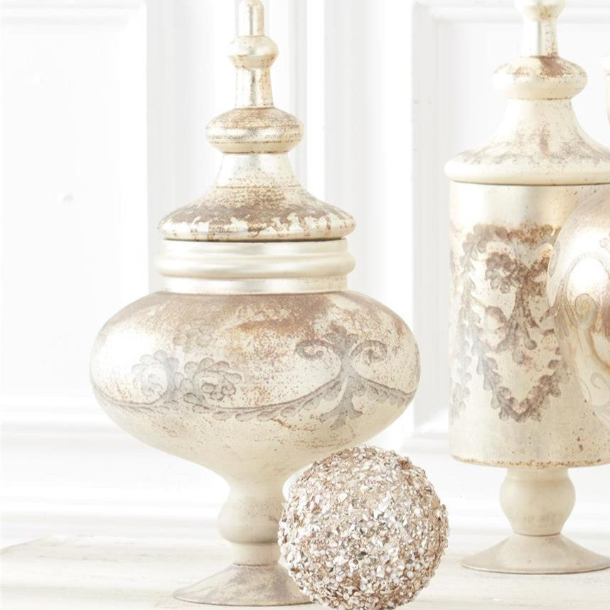Etched Apothecary Jars