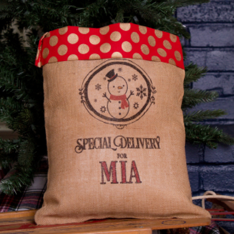 Medium Santa Sack-Polka Dot