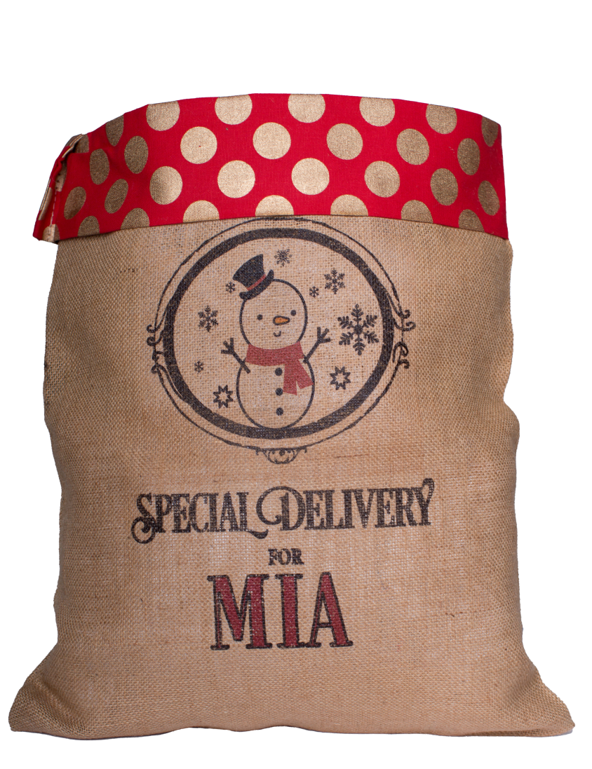 Medium Santa Sack-Polka Dot